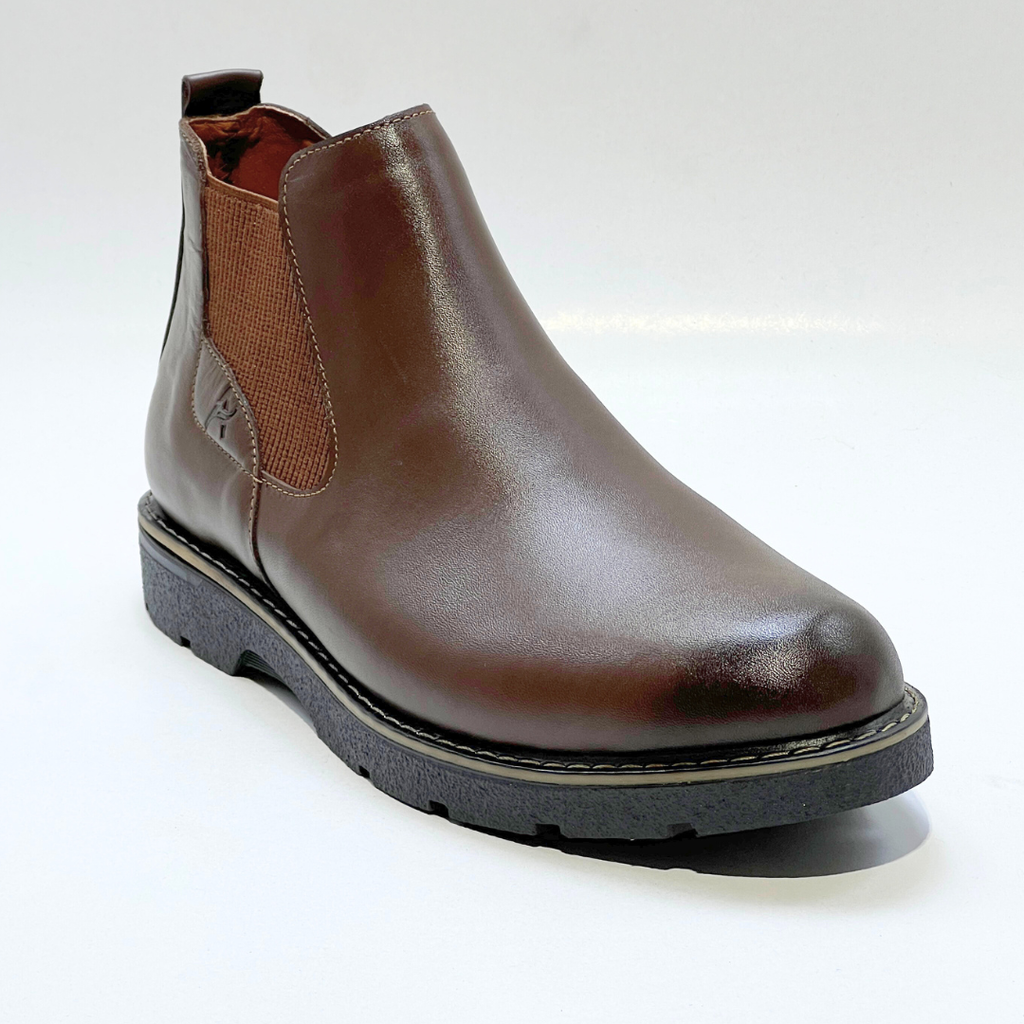 VOGUISH Tan Chelsea Boot 100% Cuir MARRON REF 038