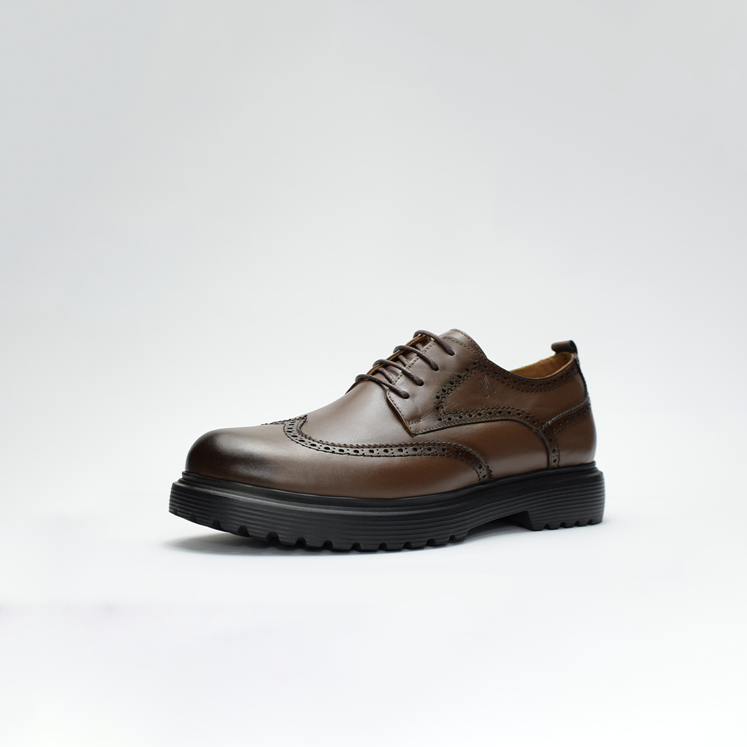 Ballantino Men's Classic Leather Derby Shoes: Medical Comfort, Stylish Formal Footwear