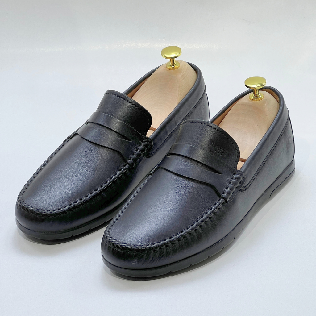 Denver: Mocassin Homme Médical - 100% Cuir NOIR - ref 104
