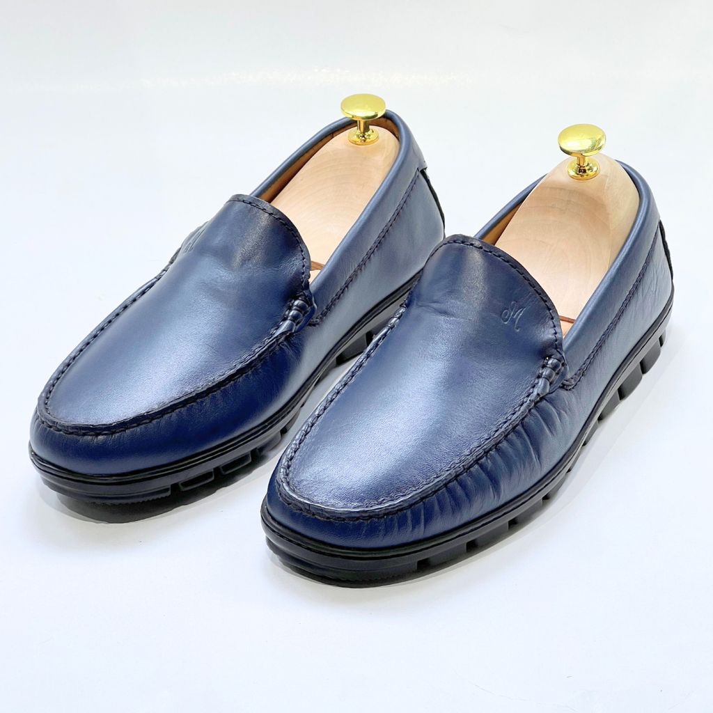 Brighton : Mocassin Homme 100% cuir BLEU -REF 2000