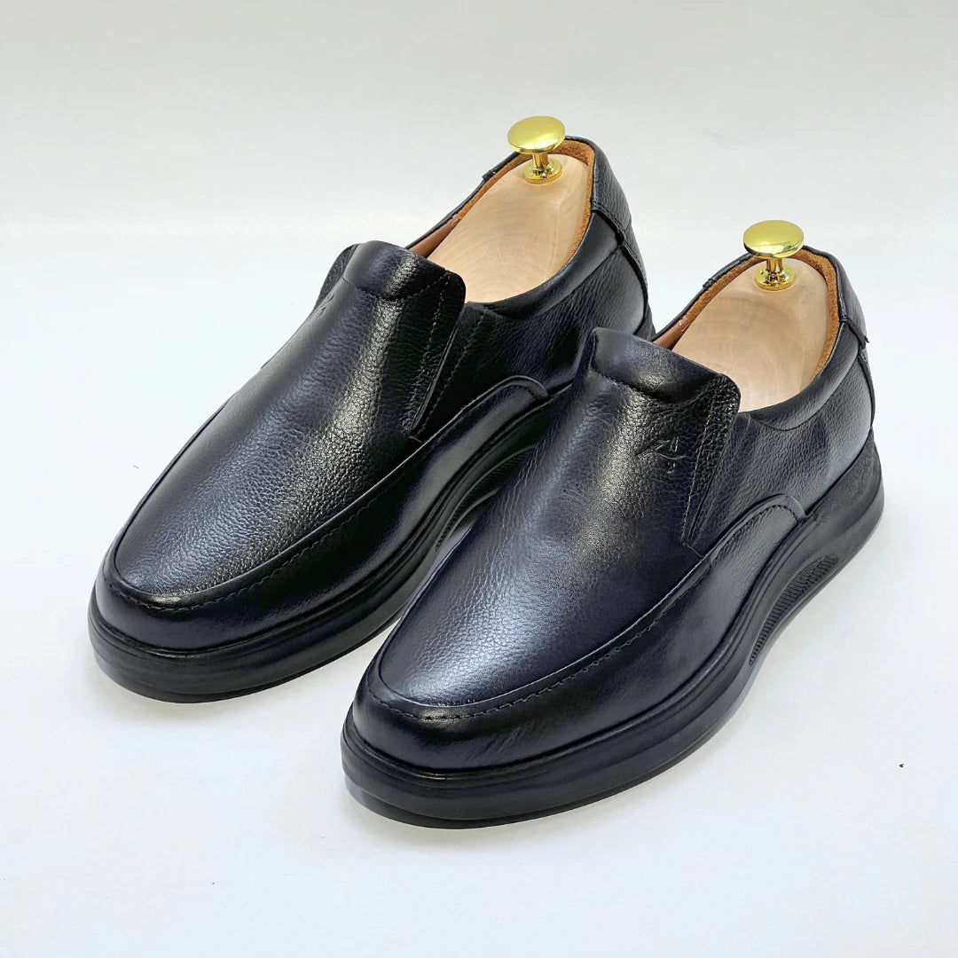 Chaussures Ultra confort en Cuir Noir - az1030