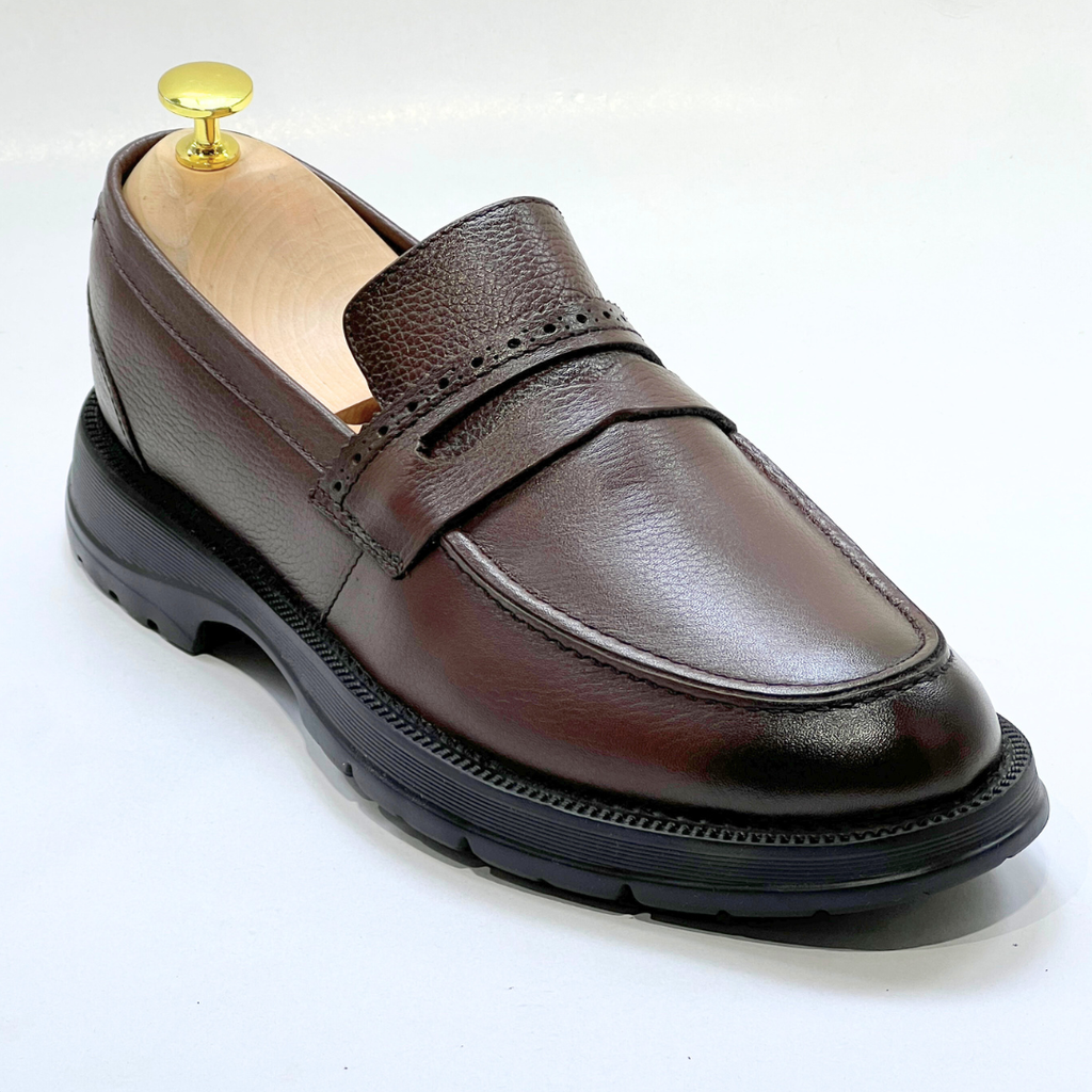 Mocassim Gravata Floater Ricardo Almeida Médical En Cuir 100% MARRON REF 1034