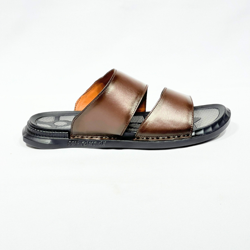 SANDALE MEDICAL EN CUIR 100% EN MARRON REF 218