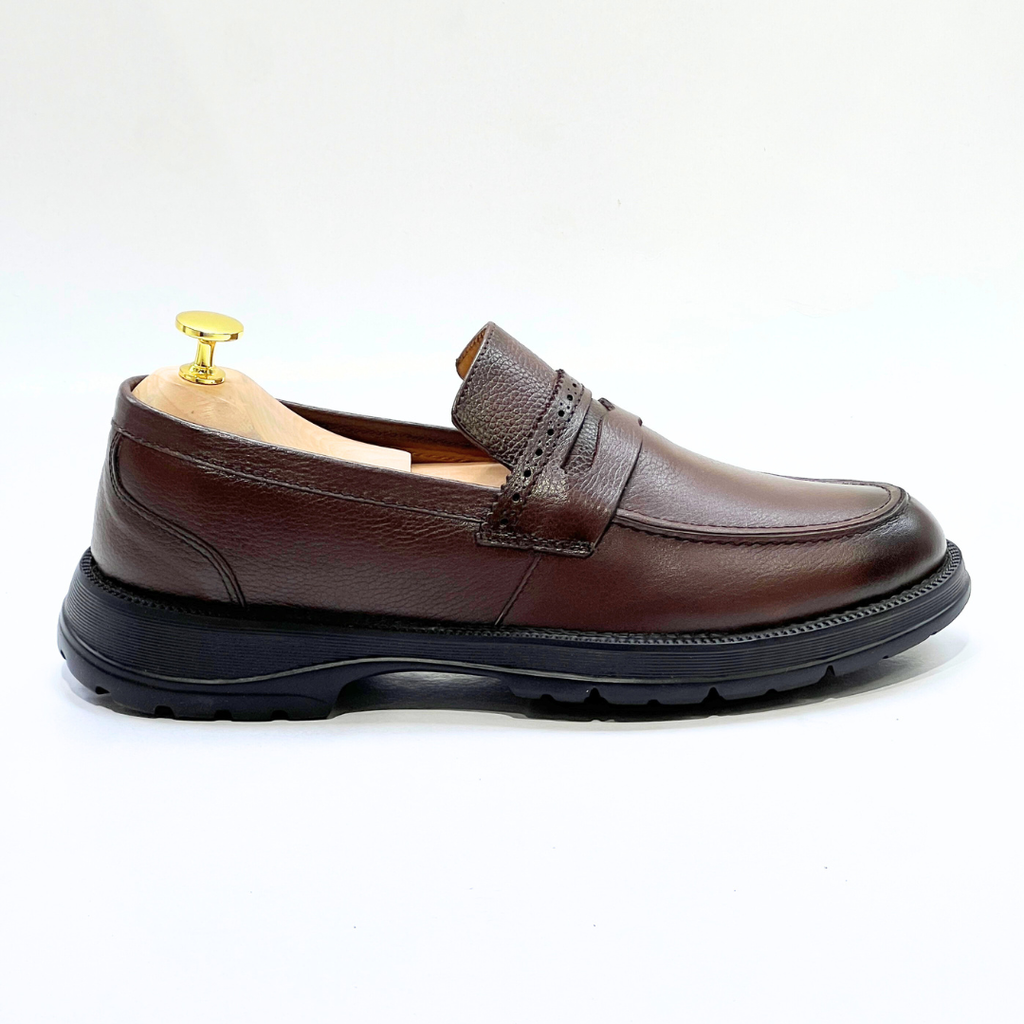 Mocassim Gravata Floater Ricardo Almeida Médical En Cuir 100% MARRON REF 1034