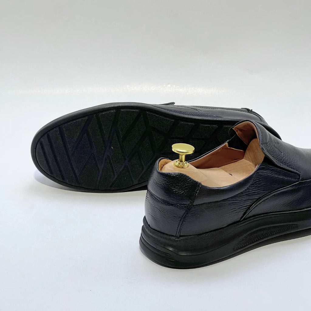 Chaussures Ultra confort en Cuir Noir - az1030