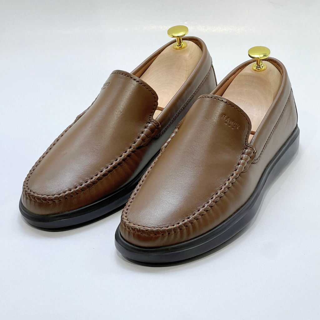 D'Urbano MOCASSIN EN CUIR 100% Médical - TABAC- REF 103