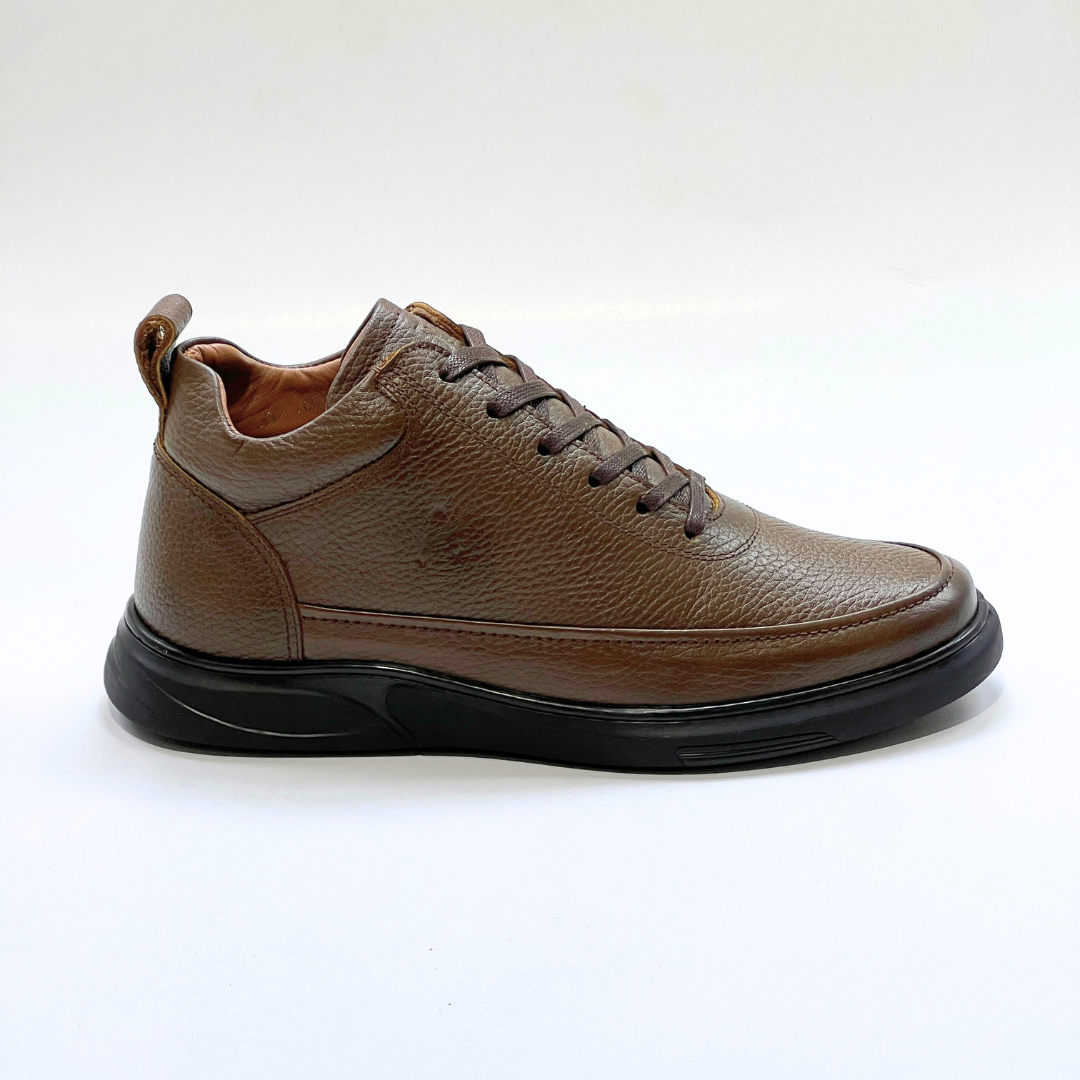 Demi - Bottine 100% Cuir MARRON REF 609