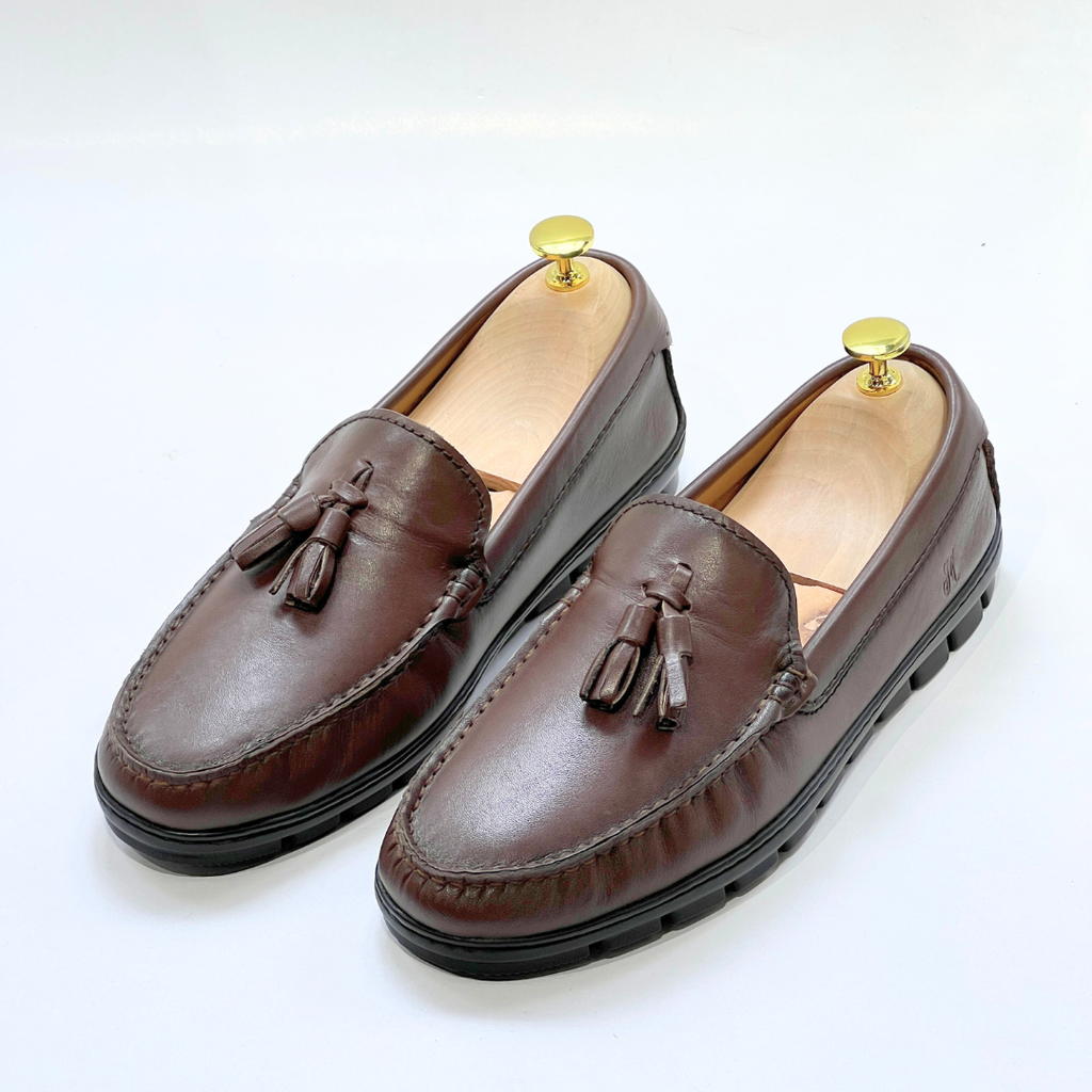 belym Mocassin En Cuir 100% MARRON - REF 2003