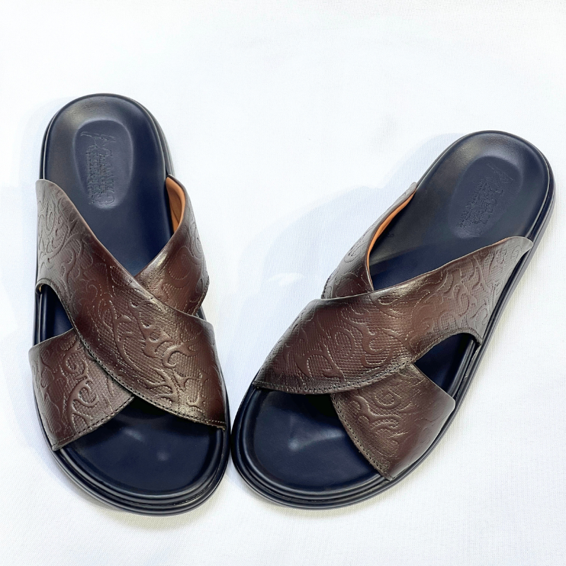 Relax – Sandales Hommes 100% Cuir Super Médical EN MARRON REF T-212