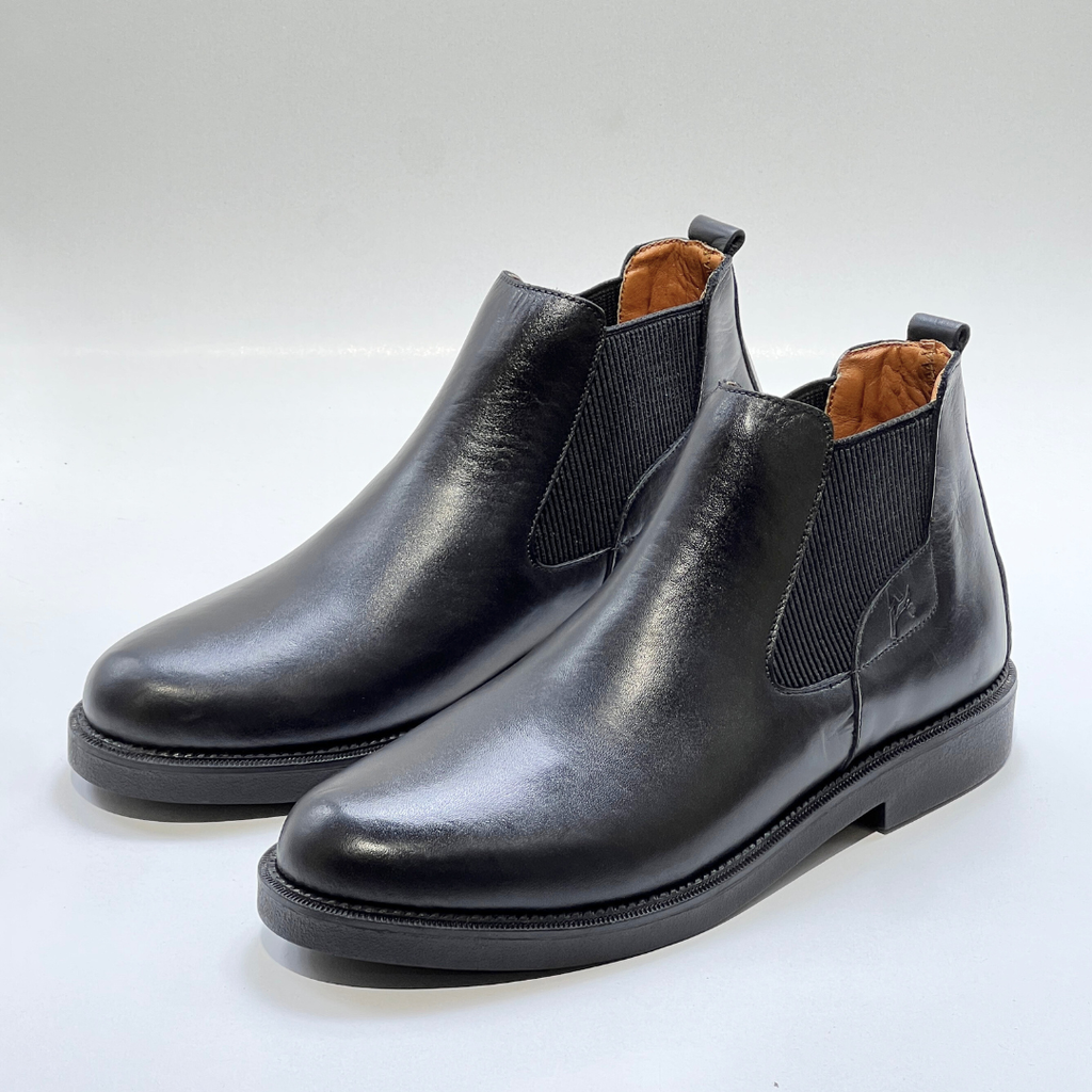 VOGUISH Tan Chelsea Boot 100% Cuir NOIR REF 038