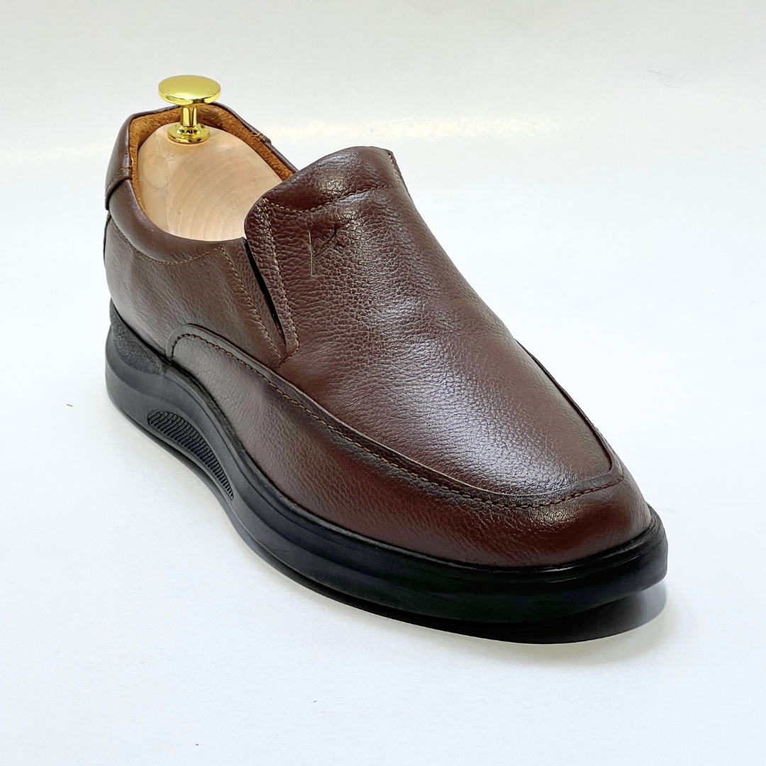 Chaussures Ultra confort en Cuir Marron - az1030