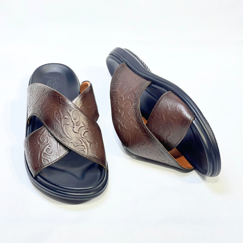 Relax – Sandales Hommes 100% Cuir Super Médical EN MARRON REF T-212
