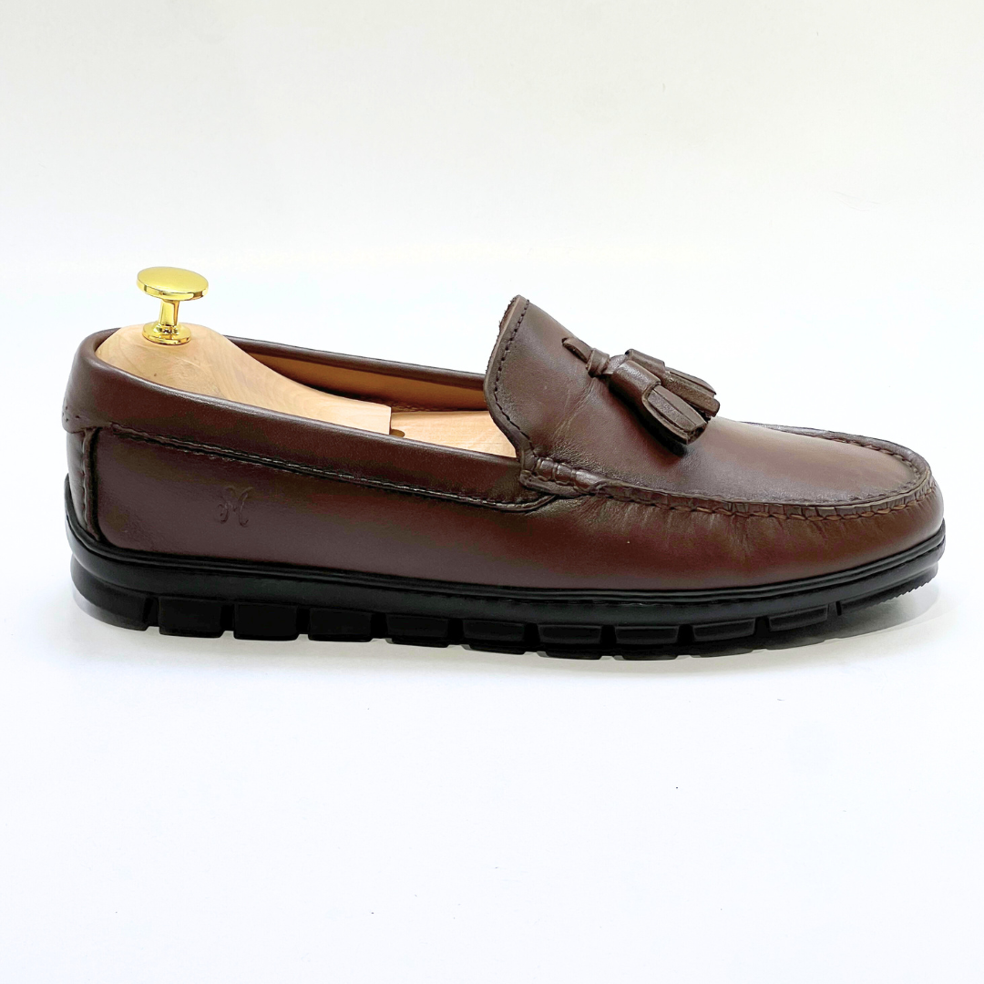belym Mocassin En Cuir 100% MARRON - REF 2003