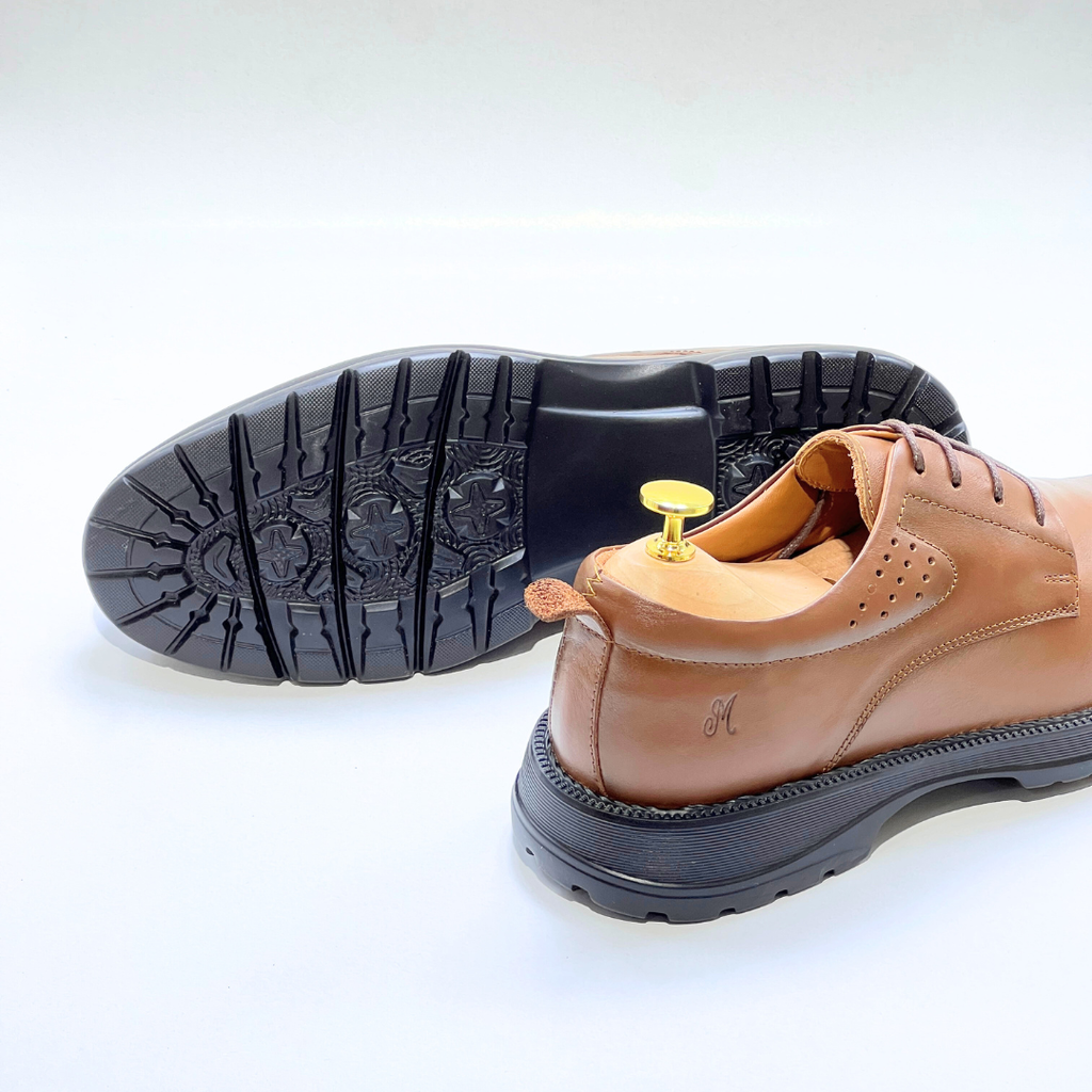 Generic Chaussures Médical Pour Homme 100% Cuir TABAC REF AZ1028