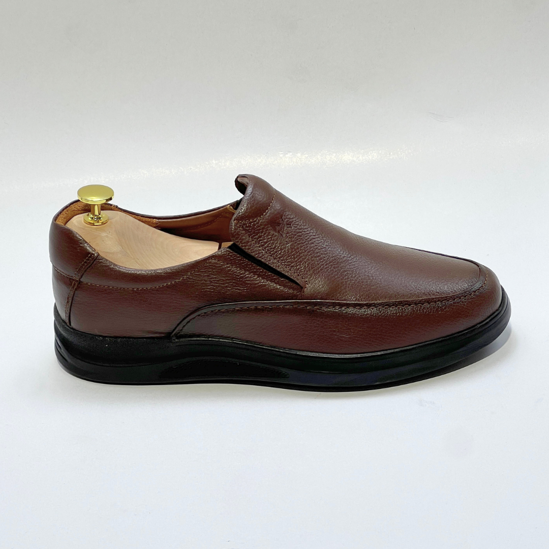 Chaussures Ultra confort en Cuir Marron - az1030