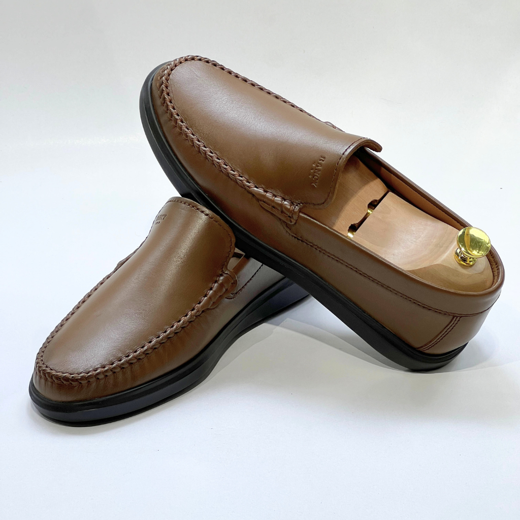 D'Urbano MOCASSIN EN CUIR 100% Médical - TABAC- REF 103