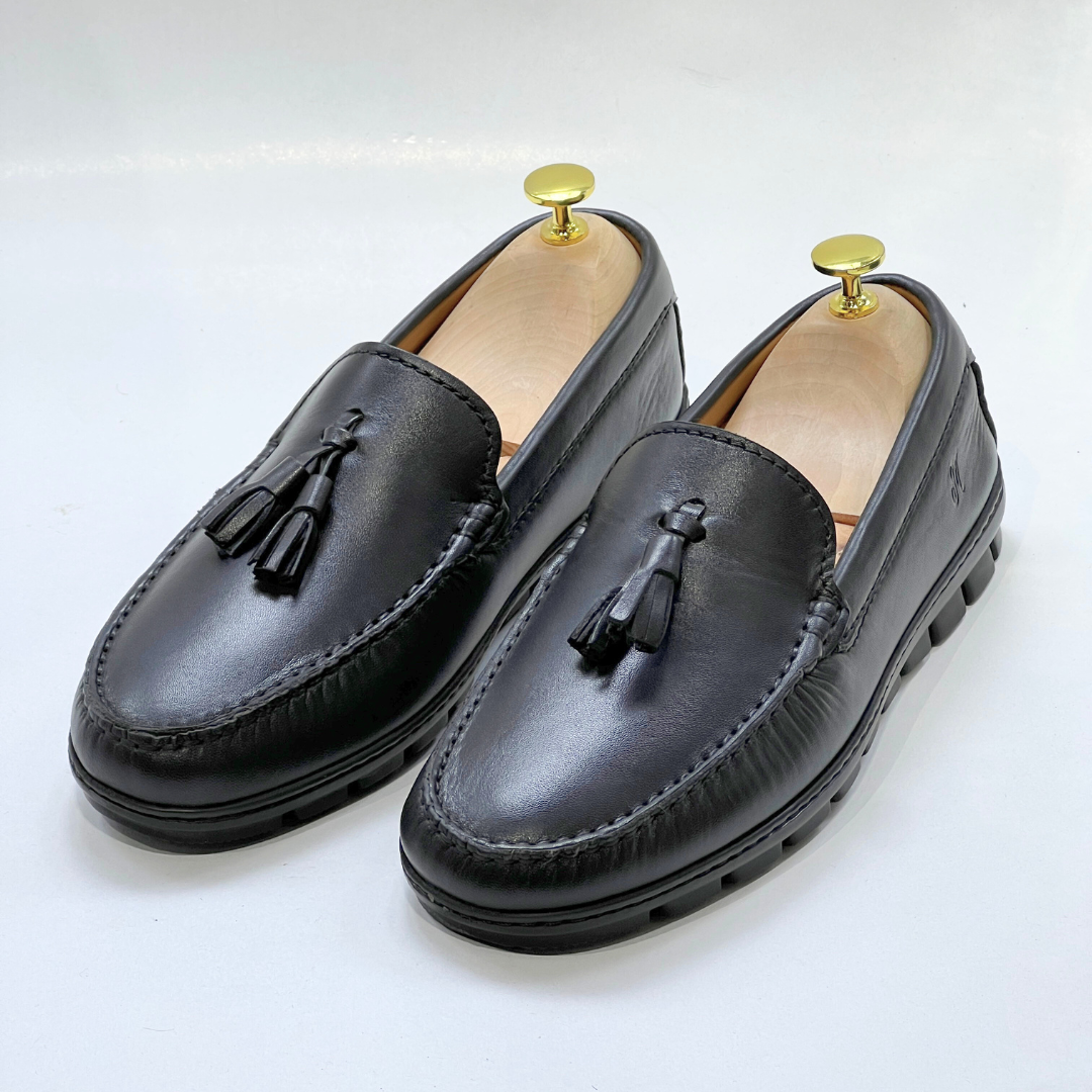 belym Mocassin En Cuir 100% NOIR - REF 2003