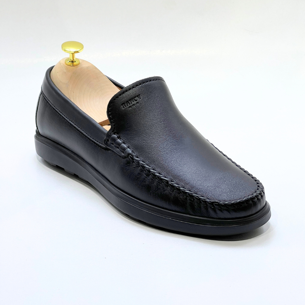D'Urbano MOCASSIN EN CUIR 100% Médical - NOIR - REF 103