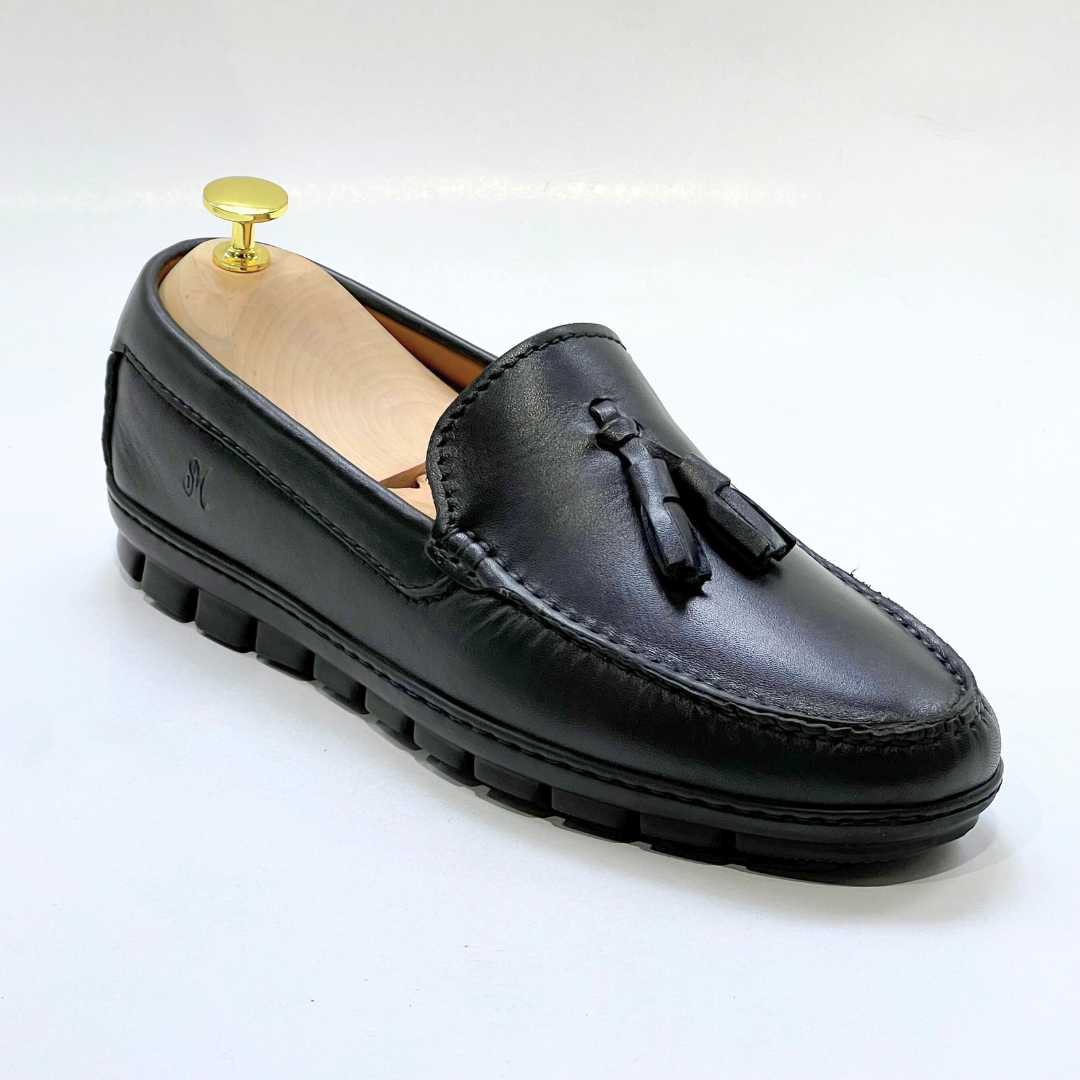 belym Mocassin En Cuir 100% NOIR - REF 2003