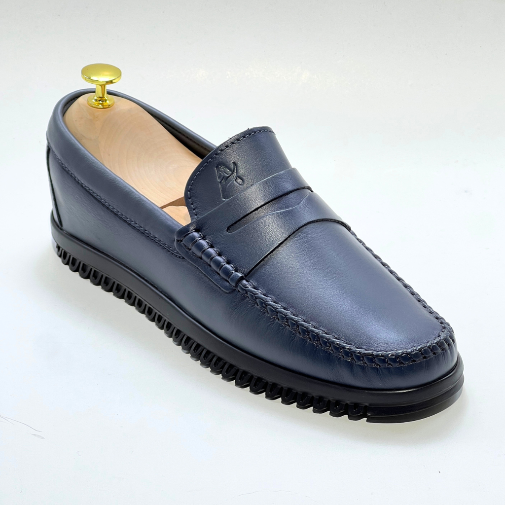Denver: Mocassin Homme - cuir 100% GRIS REF AZ106