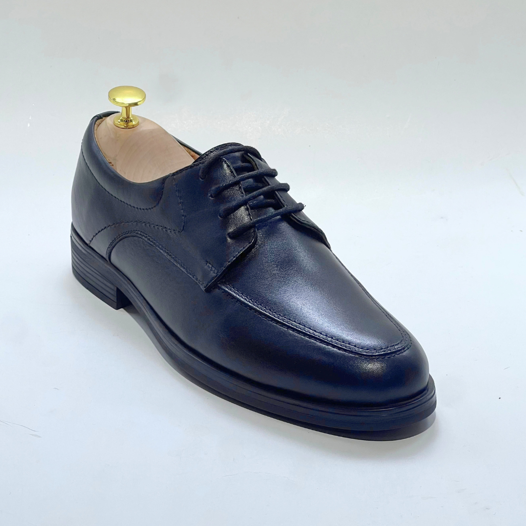 DERBY CLASSIQUE EN CUIR VÈRITABLES NOIR REF 493