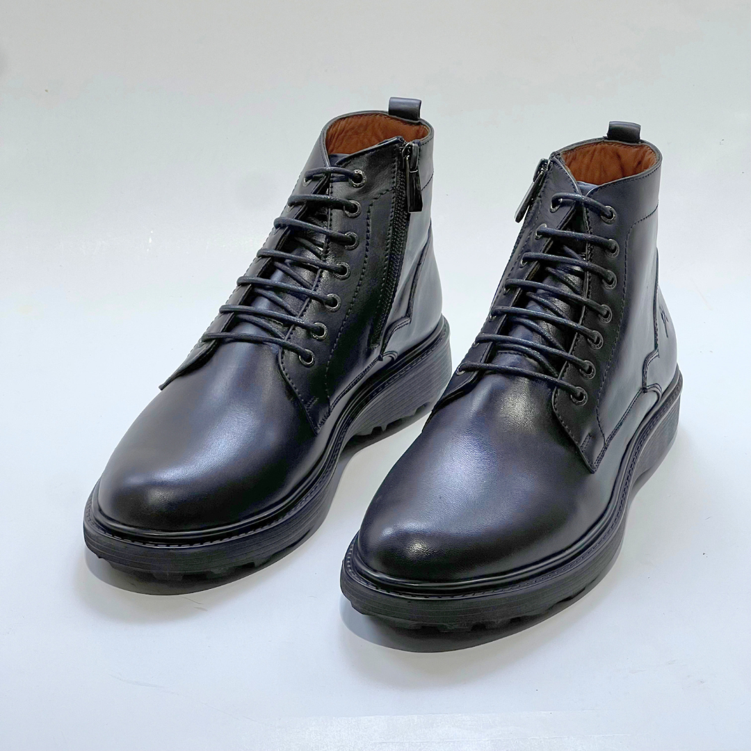 Audrey – Bottines Médicam 100% Cuir En NOIR Ref 805
