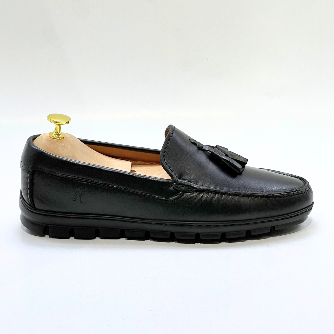 belym Mocassin En Cuir 100% NOIR - REF 2003