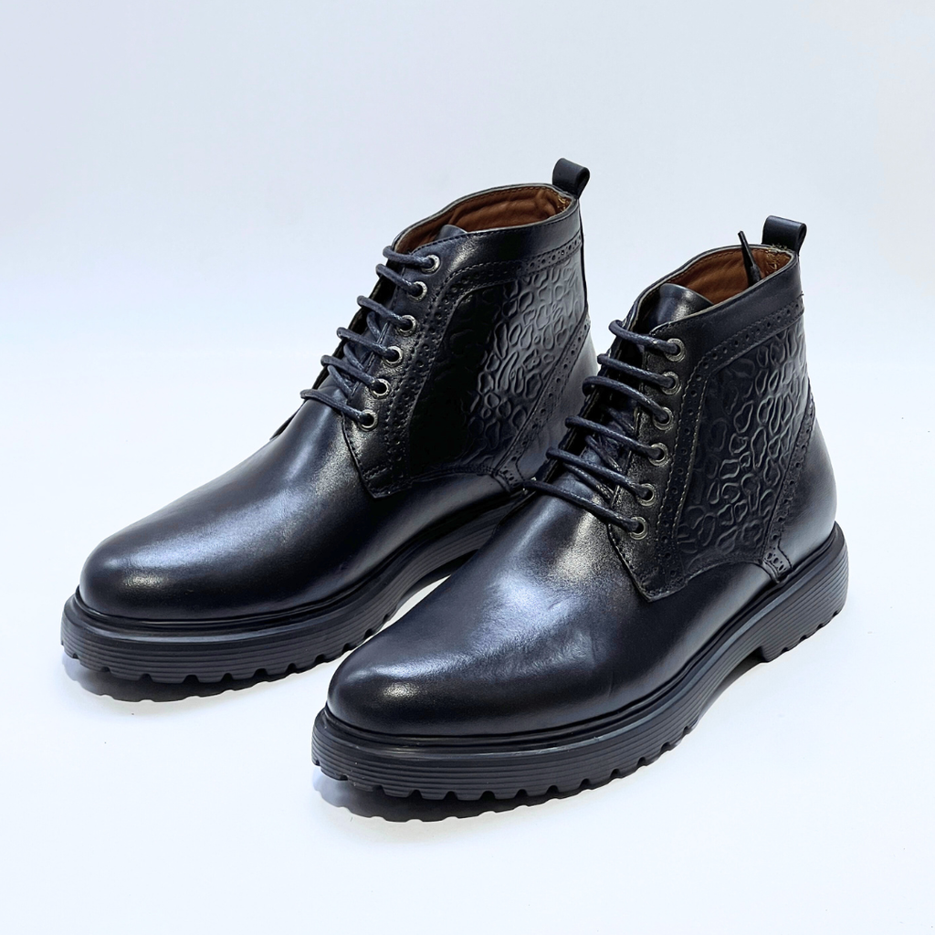 BOOTS NAPOLI - Médical 100% Cuir NOIR REF AZ804