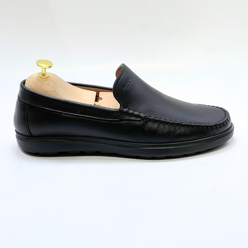 D'Urbano MOCASSIN EN CUIR 100% Médical - NOIR - REF 103