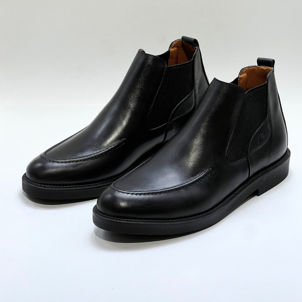 ALONZO Bottine en Cuir 100% NOIR REF AZ033