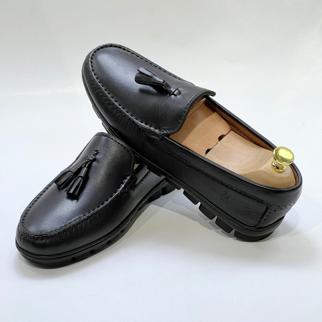 belym Mocassin En Cuir 100% NOIR - REF 2003