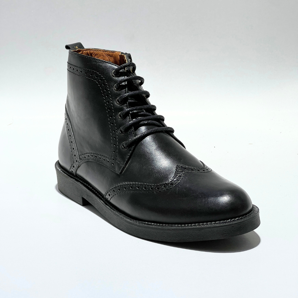 Boots ALONZO HOMME 100%En Cuir NOIR REF AZ798