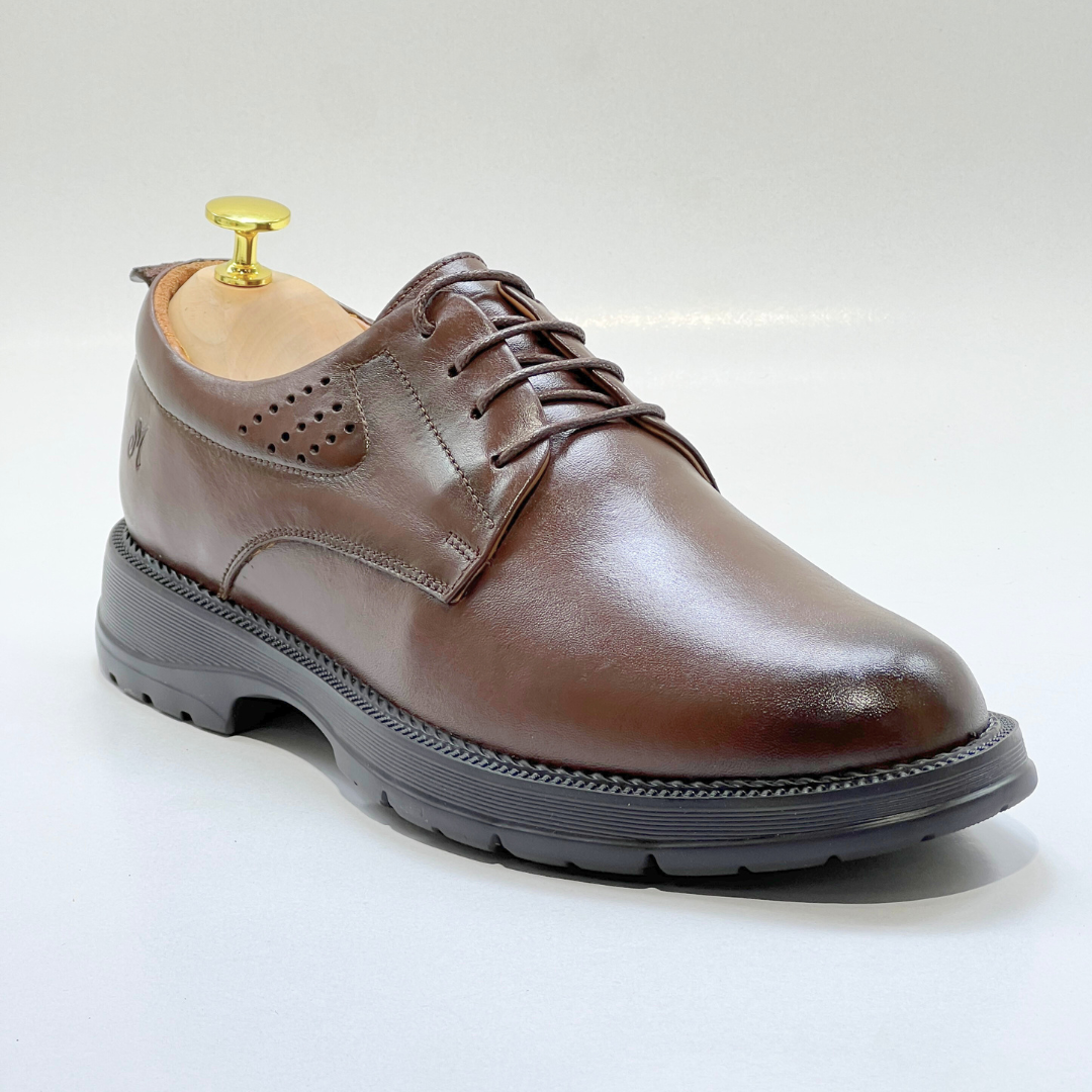 Generic Chaussures Médical Pour Homme 100% MARRON Cuir REF 1028
