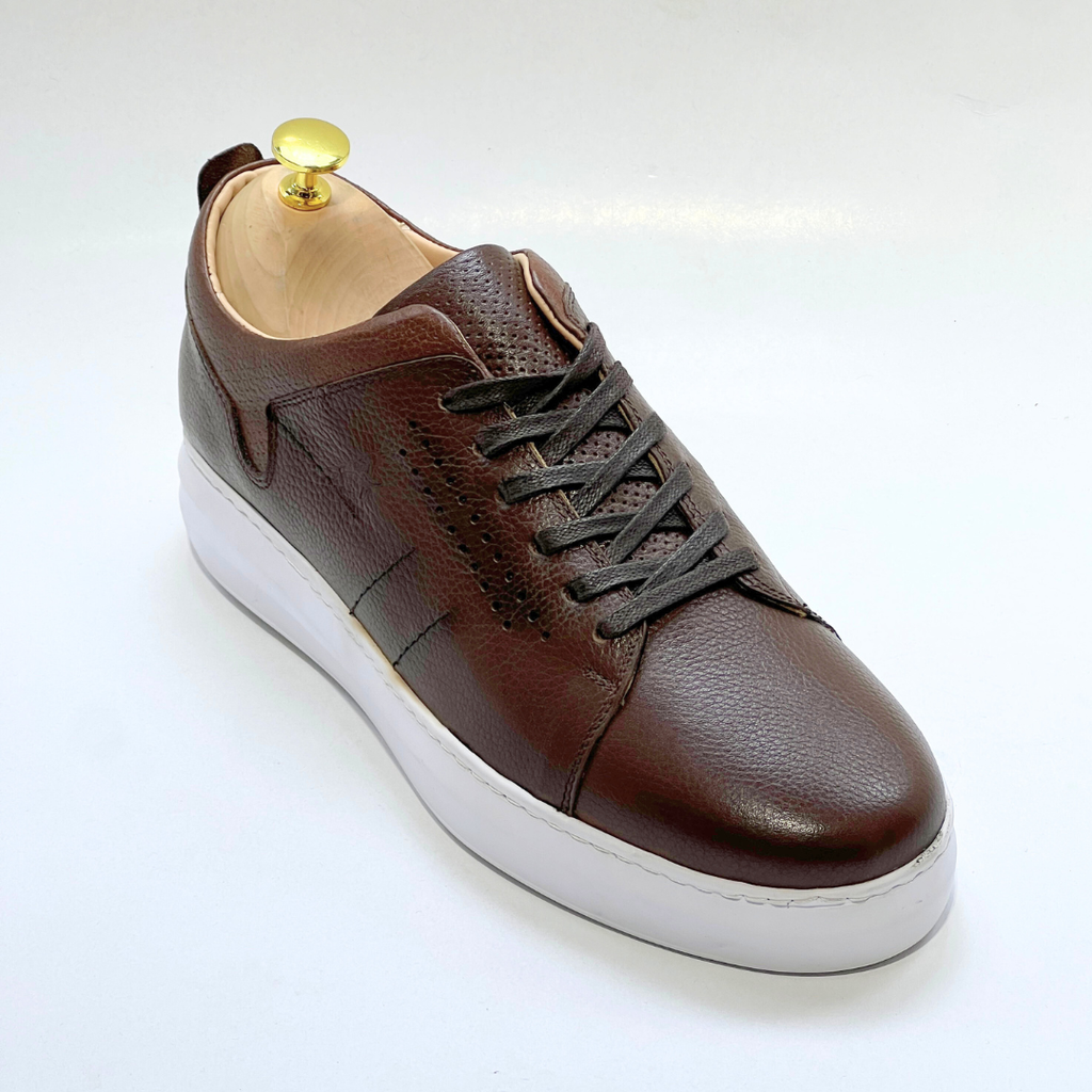Basket homme S-EVA B en cuir 100% Médical MARRON ref 059