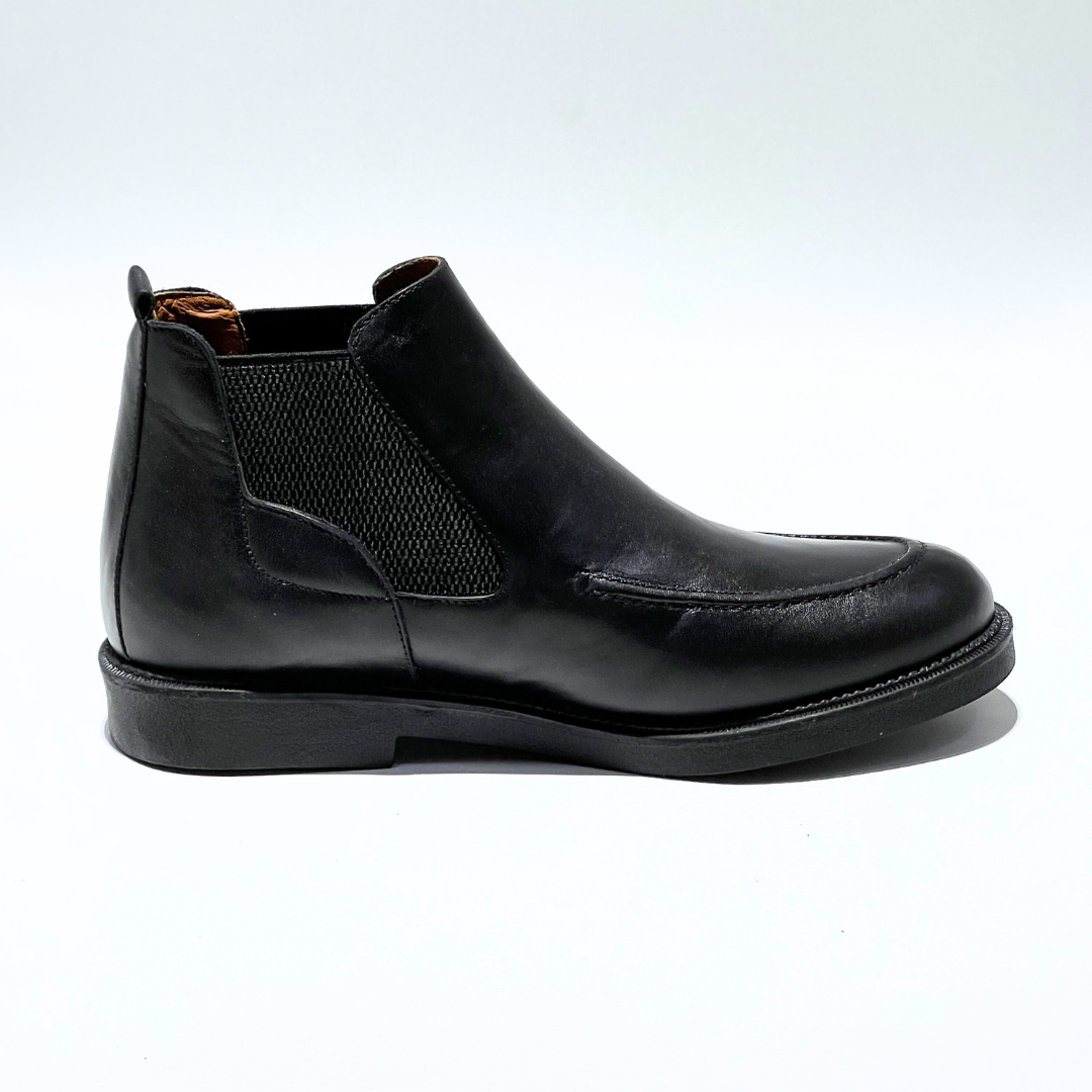 ALONZO Bottine en Cuir 100% NOIR REF AZ033
