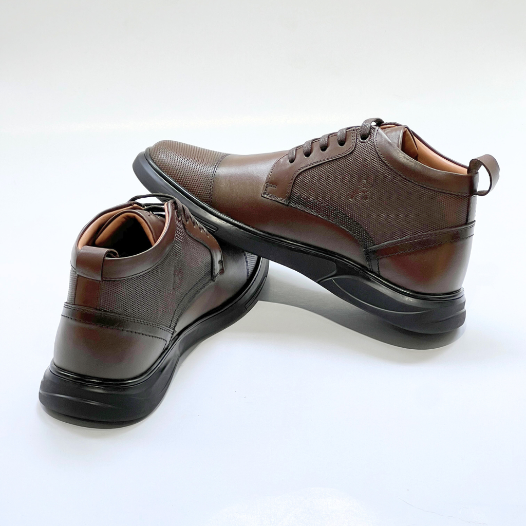 Demi - Bottine 100% Cuir MARRON REF AZ610