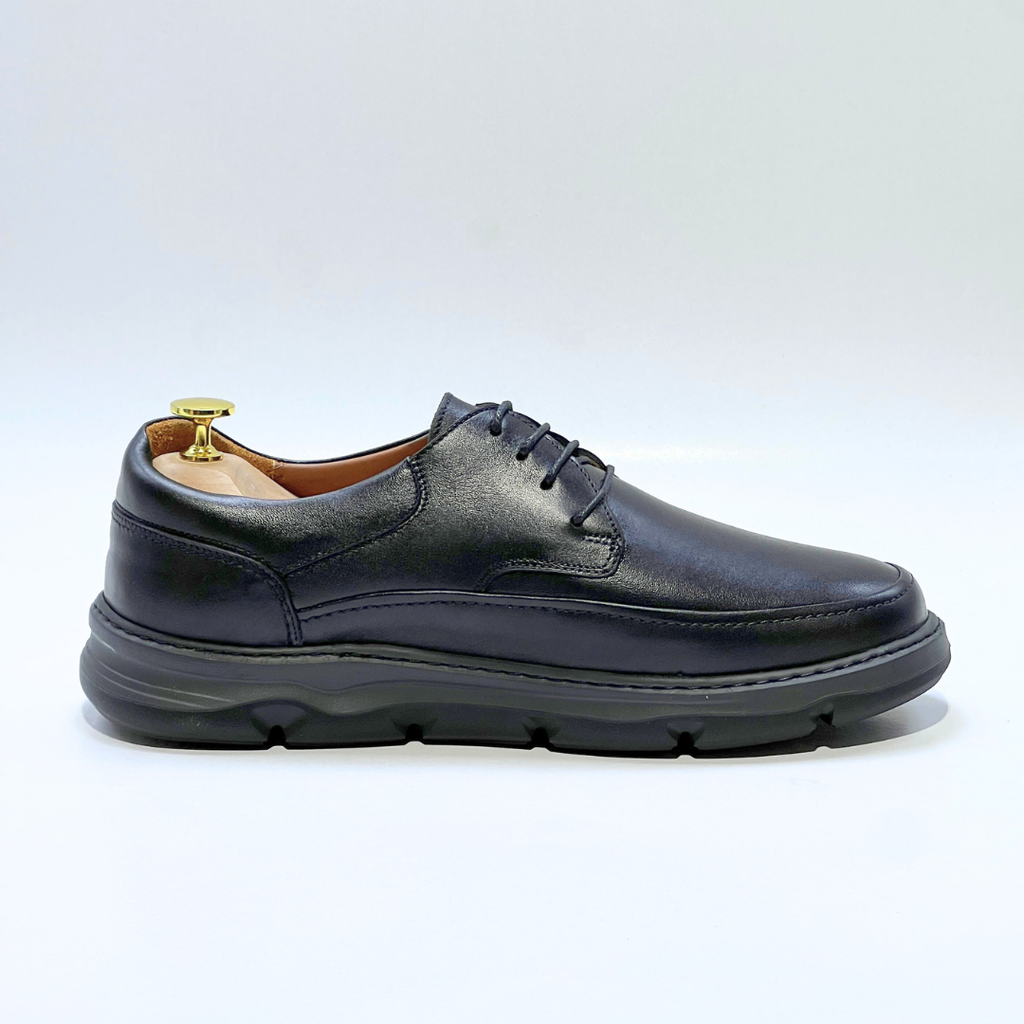 Chaussures Médical pour Homme 100% Cuir Noir REF 1035