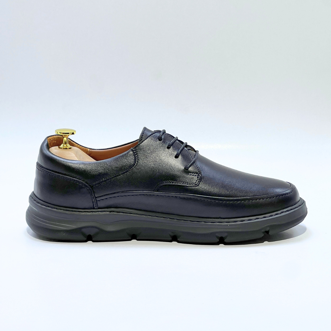Chaussures Médical pour Homme 100% Cuir Noir REF 1035