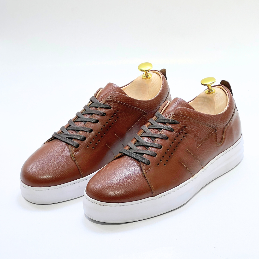 Baskets pour Homme 100% CUIR - ALONZO TABA-B EVA REF AZ059