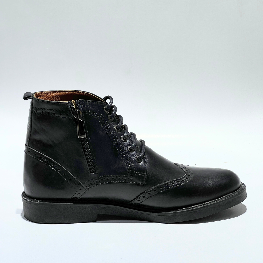 Boots ALONZO HOMME 100%En Cuir NOIR REF AZ798