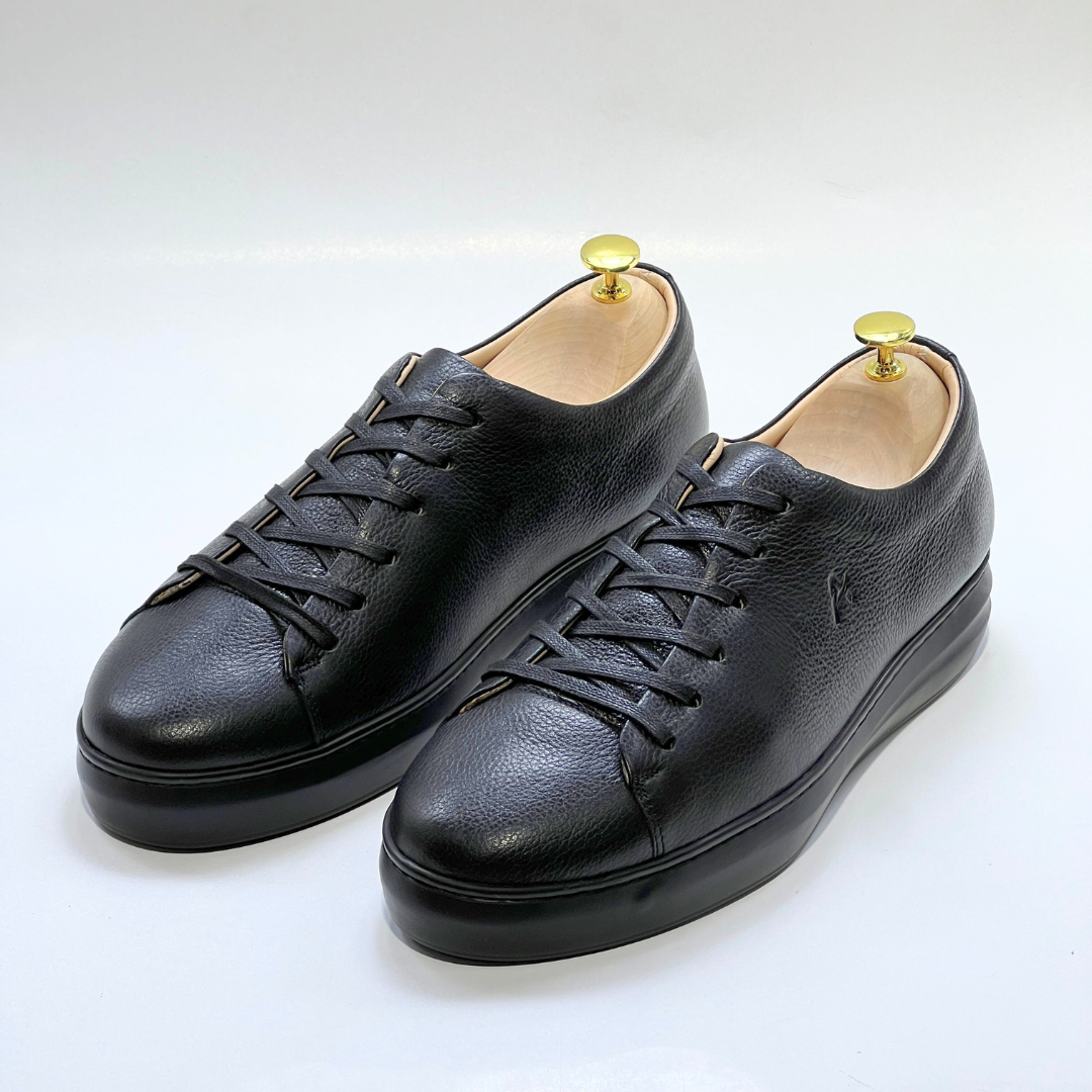 Basket homme S-EVA N en cuir 100% Médical NOIR ref 060