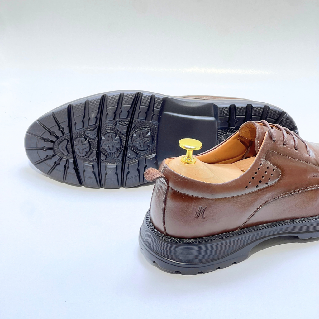 Generic Chaussures Médical Pour Homme 100% MARRON Cuir REF 1028