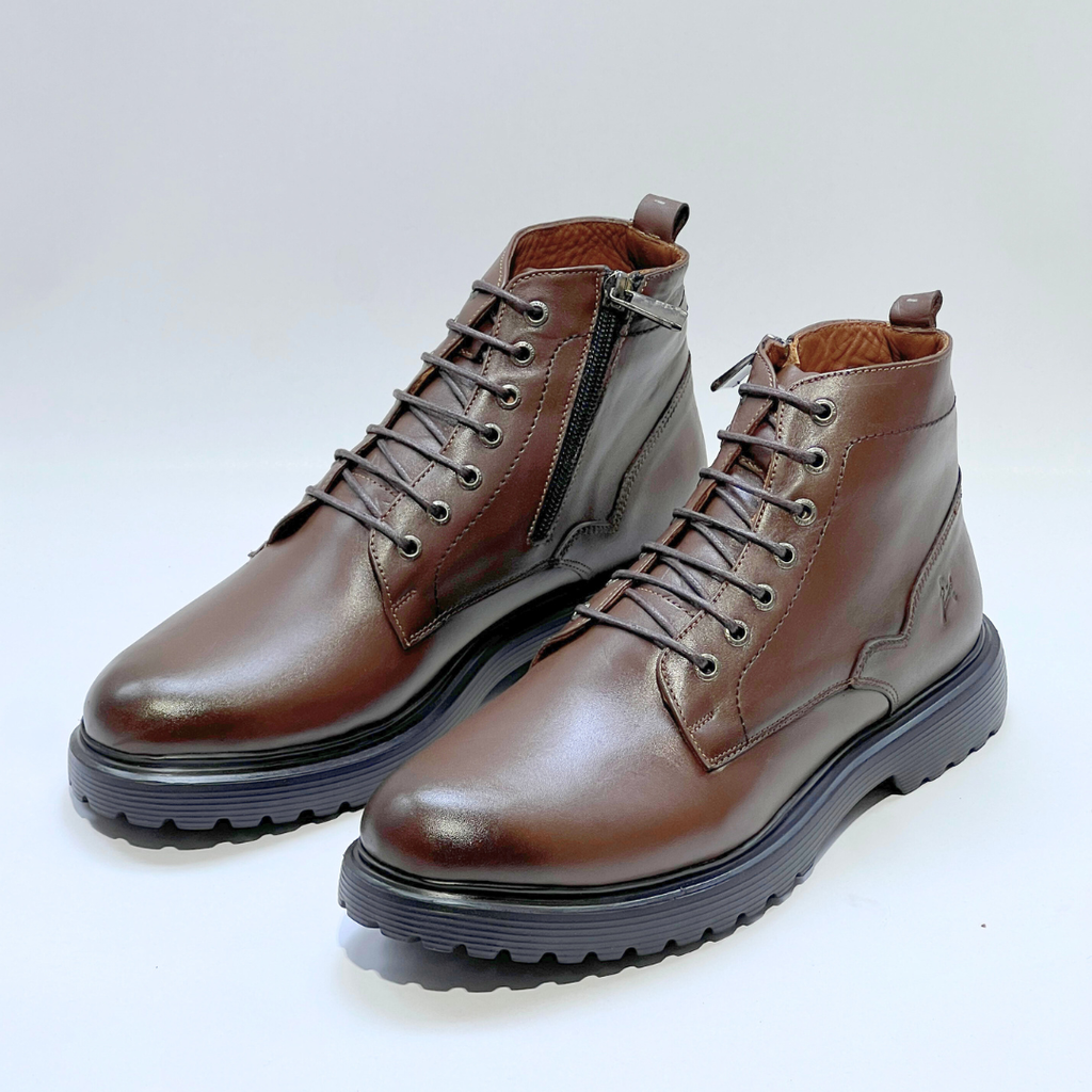BOOTS RAGAMA - Médical 100% Cuir MARRON REF AZ805