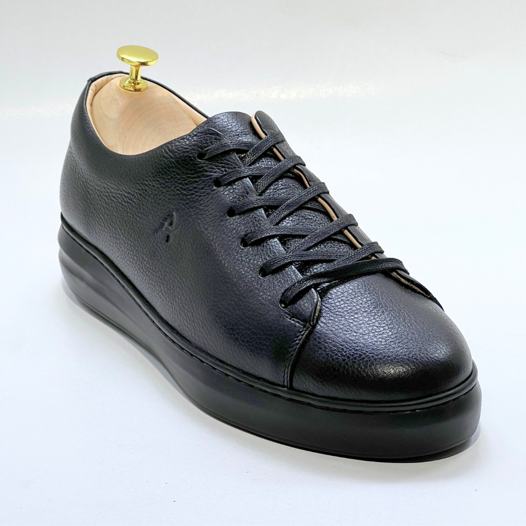Basket homme S-EVA N en cuir 100% Médical NOIR ref 060