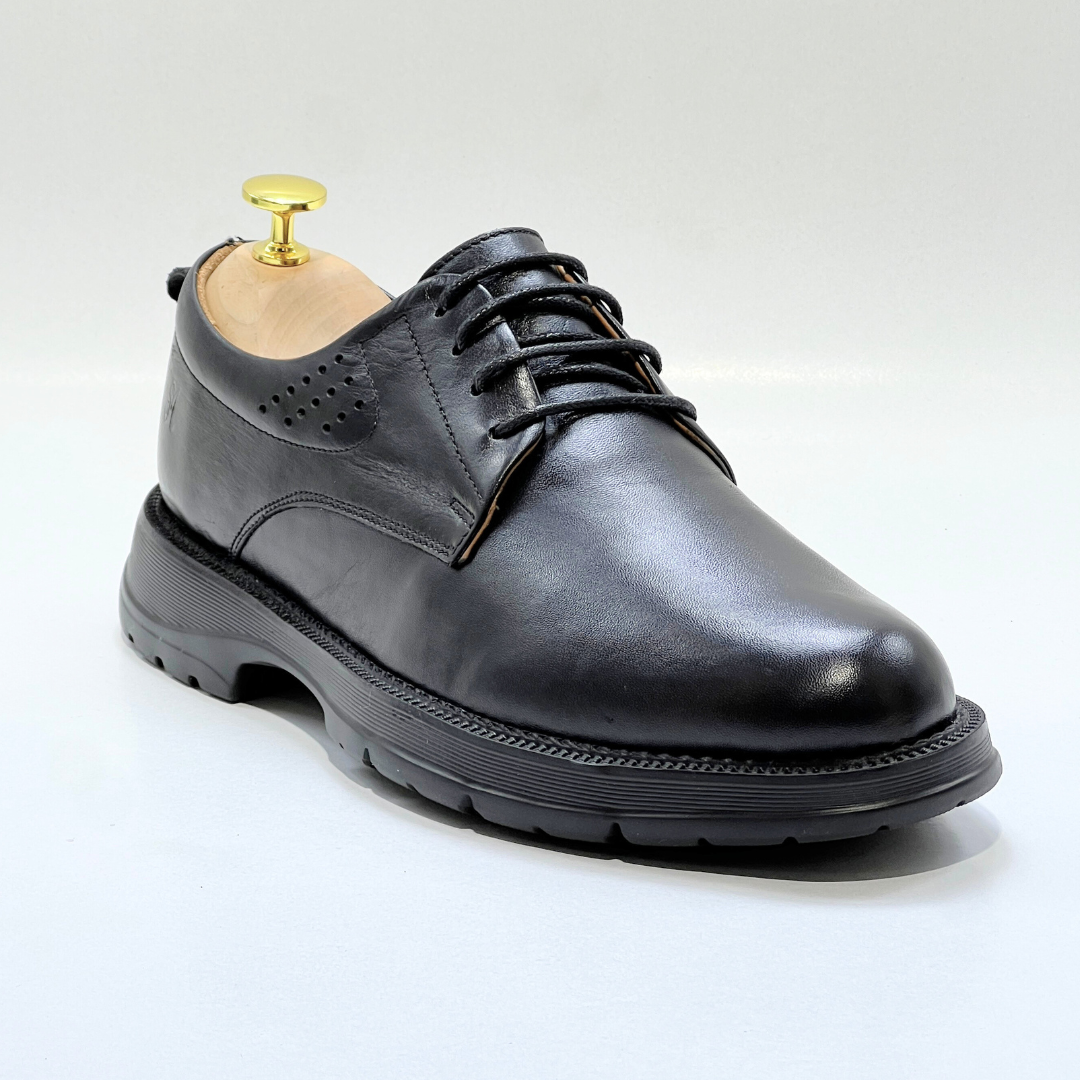 Generic Chaussures Médical Pour Homme 100% Cuir NOIR REF AZ1028