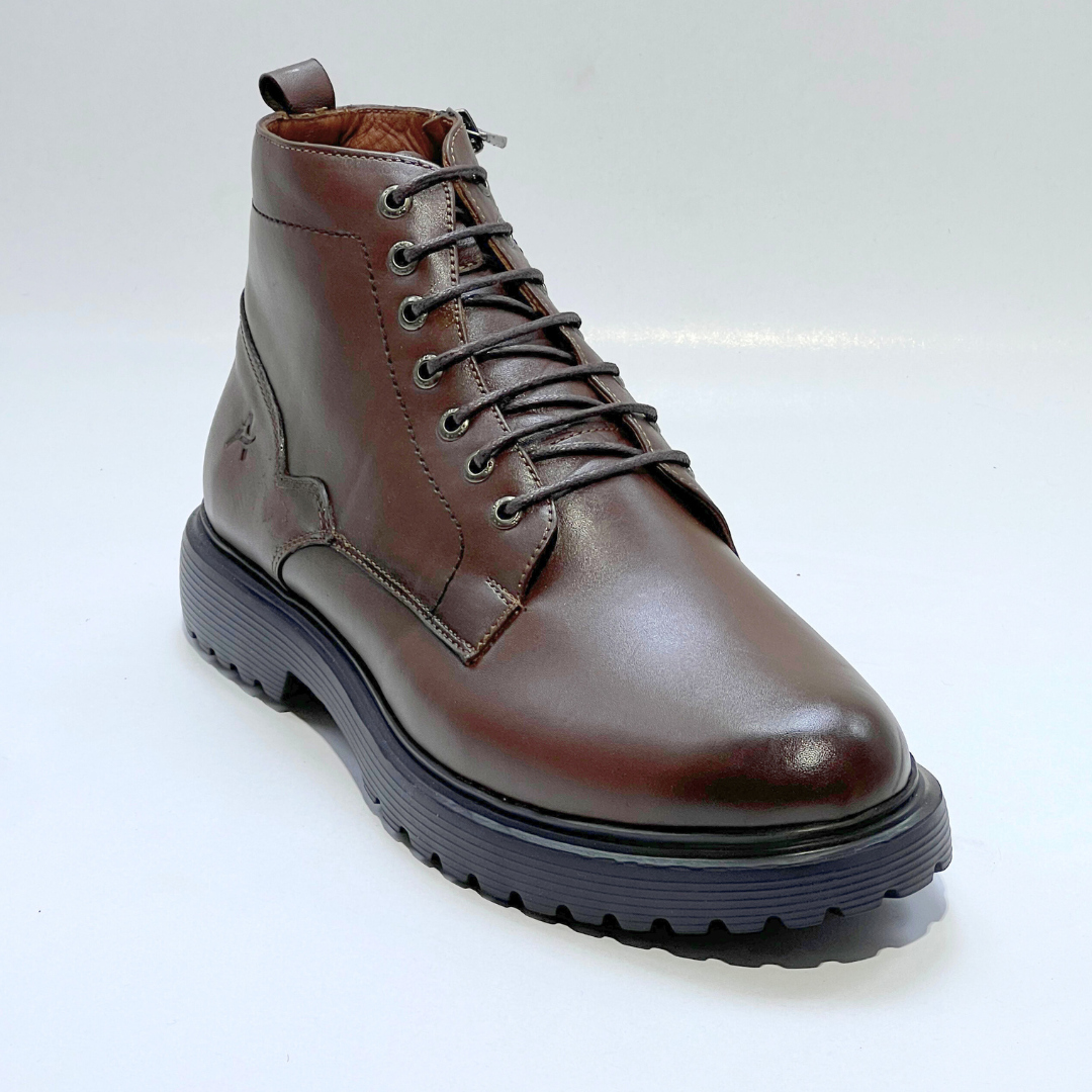 BOOTS RAGAMA - Médical 100% Cuir MARRON REF AZ805