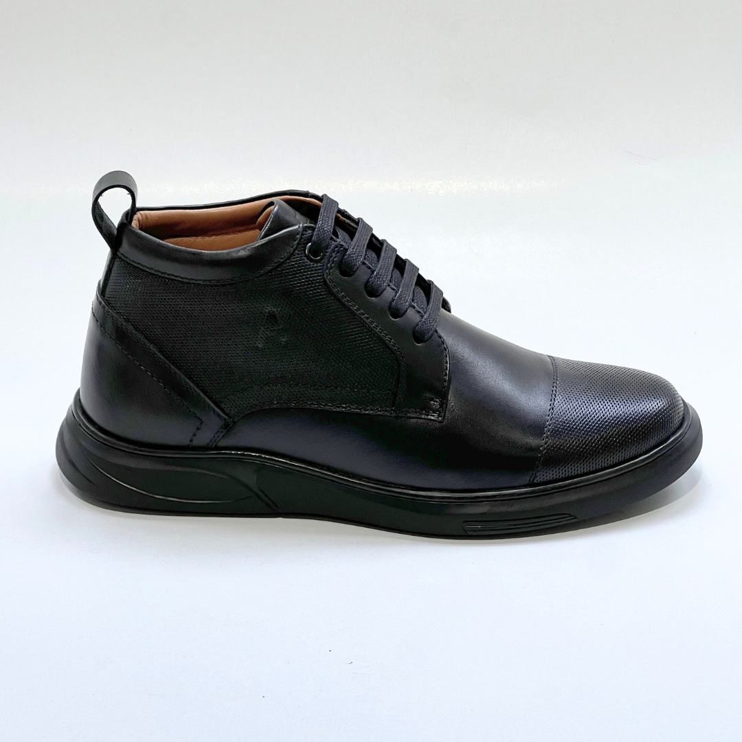 Demi - Bottine 100% Cuir NOIR REF AZ610