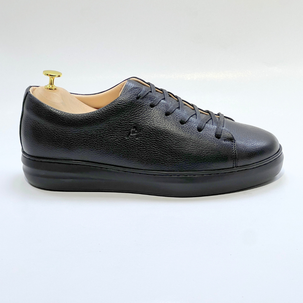Basket homme S-EVA N en cuir 100% Médical NOIR ref 060
