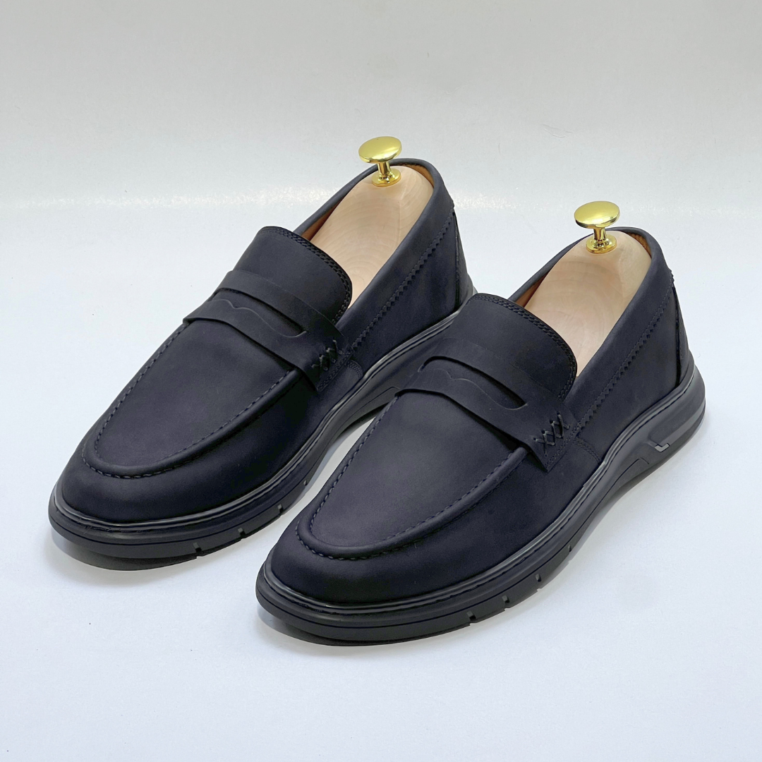 Mocassins Alonzo cuir 100% nubuck NOIR REF AZ643