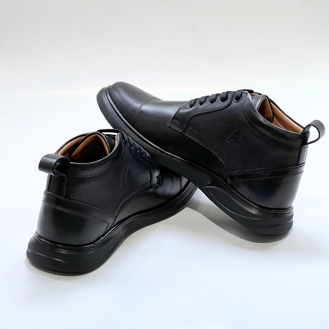 Demi - Bottine 100% Cuir NOIR REF AZ610